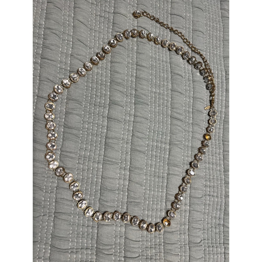 VTG Y2K Rhinestone Diamond And Gold Hip Chain Waist Belt